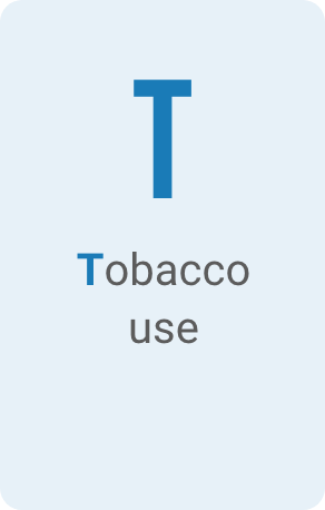 T = Tobacco use